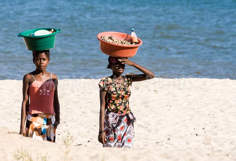 The beach of Amborovy (Majunga), Madagascar