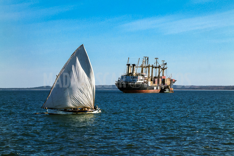 The waterfront of Majunga, Madagascar