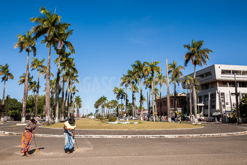 The avenue of Indépendance in Tamatave (Toamasina)