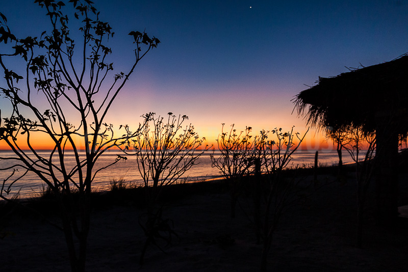 Sunset on the Tsiandamba lagoon